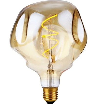 E27 4W XL Flex Mystery LED pære - G125, dæmpbar, 2000K, guld glas, filament
