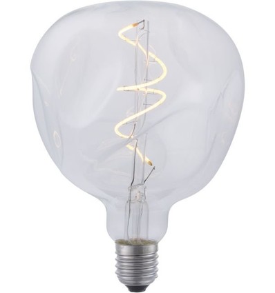 E27 4W XL Flex Mystery LED pære - G125, filament, dæmpbar, 2200K, klar glas