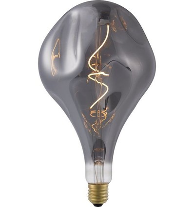 E27 4W XXL Flex Mystery LED pære - A165, 100lm, 2200K, dæmpbar, røgfarvet glas