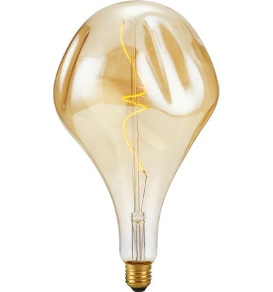 E27 4W XXL Filament LED pære - A165, Mystery, dæmpbar, 2000K, guld glas