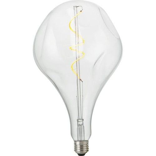 E27 4W XXL Mystery dæmpbar LED pære - A165, 250lm, 2500K, klart glas, filament flex