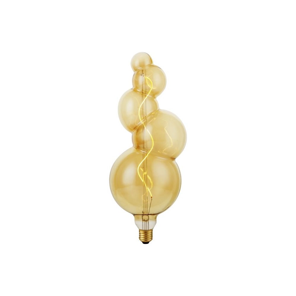 E27 4W XXL Flex Bubble-5 filament pære – 200lm, dæmpbar, guld glas, 2000K – Dæmpbar : Dæmpbar, Kulør : Ekstra varm