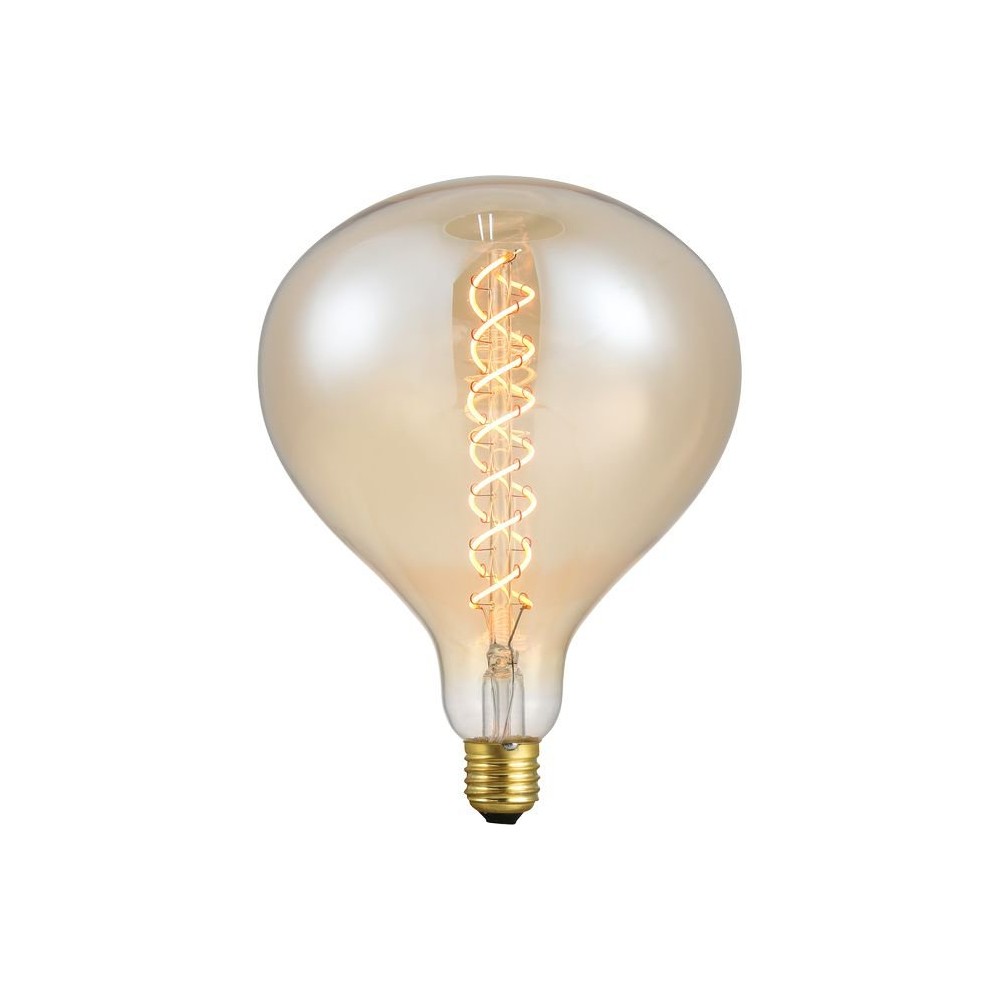 E27 6W XXL Flex R160 filament pære – 350lm, dæmpbar, guld glas, 2000K – Dæmpbar : Dæmpbar, Kulør : Ekstra varm