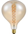 E27 6W XXL Flex R160 filament pære - 350lm, dæmpbar, guld glas, 2000K