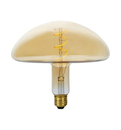 E27 4W dæmpbar LED filament pære - XL Flex Mush, 200lm, 2000K, guld glas