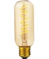 E27 4W dæmpbar LED pære - Flex AX Tube, 13cm, 2000K, guld glas, filament