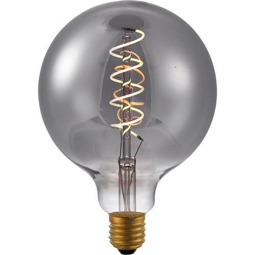 E27 4,5W dæmpbar LED pære - G125, Filament Flex, Smoke, 2200K, 150lm