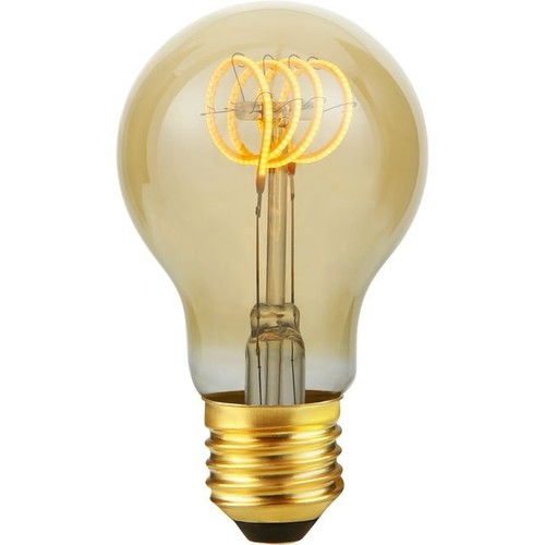 E27 4W dæmpbar LED filament pære - A60, Flex, Gold, 2000K, 210lm