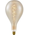 E27 4W XXL Filament LED pære - A157, 2000K, guld glas, dæmpbar, Flex filament