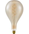 E27 4W XXL Filament LED pære - A157, 2000K, guld glas, dæmpbar, Flex filament