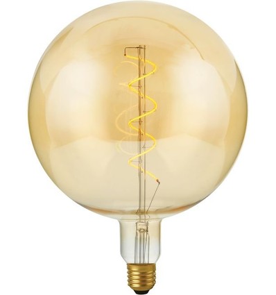 E27 4W XXL Flex G200 filament pære - 250lm, 2000K, dæmpbar, guld glas