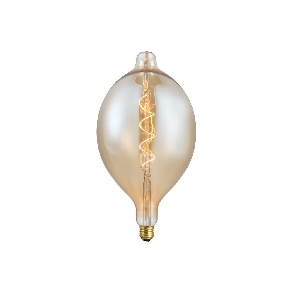 E27 4W XXL Flex Filament LED pære – 34cm, 2000K, Gold, dæmpbar – Dæmpbar : Dæmpbar, Kulør : Ekstra varm
