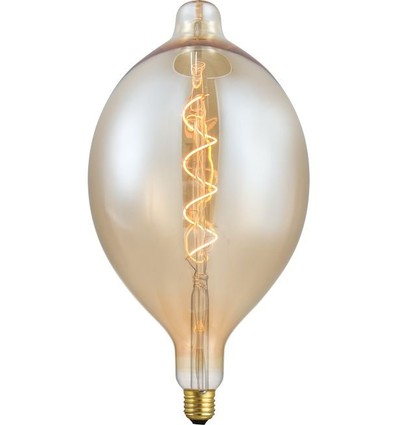E27 4W XXL Flex Filament LED pære - 34cm, 2000K, Gold, dæmpbar