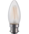 BA22d 4W LED kronepære - C35, 380lm, dæmpbar, mat glas, 2500K