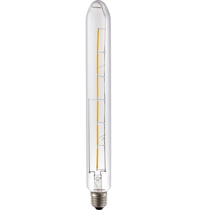 E27 5W dæmpbar LED filamentpære - Colorenta, 31,5cm, 2500K, klart glas, 500lm