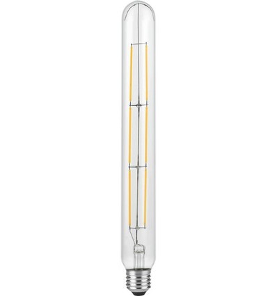 E27 4,5W dæmpbar LED filamentpære - Colorenta, 31,5cm, 2200K, klart glas, 460lm