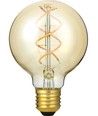 E27 5W 3-trin dæmpbar LED pære - G80, Gold, Flex filament, 2200K, 460lm