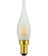 E14 1,8W dæmpbar LED kronepære - C23, Mini Tip Candle, 2500K, mat glas