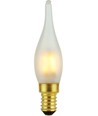 E14 1,8W dæmpbar LED kronepære - C23, Mini Tip Candle, 2500K, mat glas