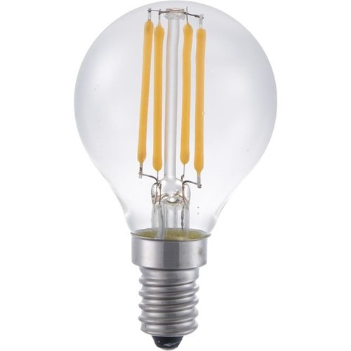 E14 4W filament kronepære, 24V - G45, 2200K, klart glas, 270lm