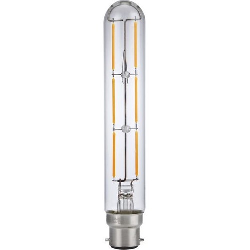 BA22d 5W dæmpbar LED Colorenta Short pære - 17,1cm, 470lm, 2200K, klart glas
