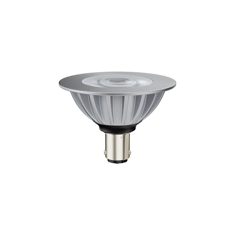 Ba15d AR70 6,5W LED pære, 12V – 530lm, 36°, dæmpbar, varm hvid – Dæmpbar : Dæmpbar, Kulør : Varm