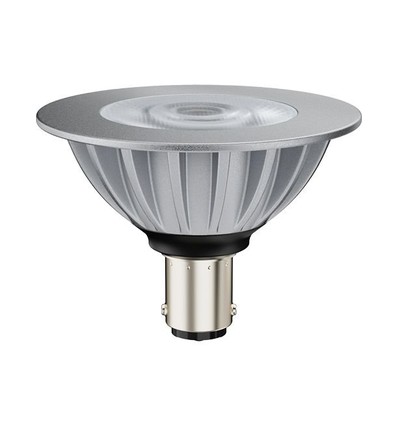 Ba15d AR70 6,5W LED pære, 12V - 530lm, 36°, dæmpbar, varm hvid