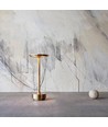 Opladelig LED bordlampe med trådløs opladning - Guld, touch dæmpbar, CCT, IP54