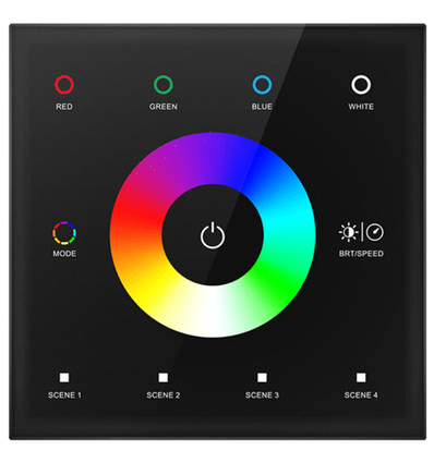 LEDlife rWave RGBW controller til væg - Sort, 12V-24V