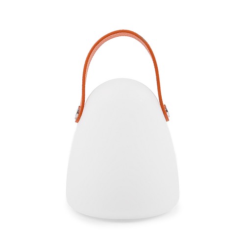 Opladelig RGB LED bordlampe Ø12,8cm - Hvid, inkl. fjernbetjening, IP54 udendørs