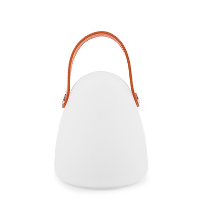 Opladelig RGB LED bordlampe Ø12,8cm - Hvid, inkl. fjernbetjening, IP54 udendørs