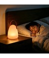 Opladelig RGB LED bordlampe Ø12,8cm - Hvid, inkl. fjernbetjening, IP54 udendørs