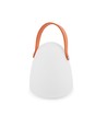 Opladelig RGB LED bordlampe Ø12,8cm - Hvid, inkl. fjernbetjening, IP54 udendørs