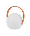 Opladelig RGB LED bordlampe Ø13cm - Hvid, inkl. fjernbetjening, IP54 udendørs