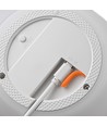 Opladelig RGB LED bordlampe Ø13cm - Hvid, inkl. fjernbetjening, IP54 udendørs