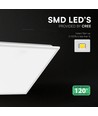 60x60 LED panel, 40W - Højde:33mm, CREE LED, 120lm/W, 6 års garanti, hvid kant