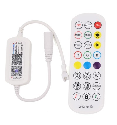 RGBIC kontroller med fjernbetjening - Bluetooth Surplife RF trådløs, slim fjernbetjening, 3 pins