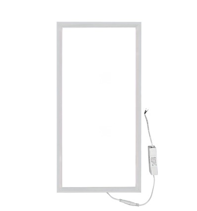 60x30 bagbelyst LED panel, 24W - Hvid kant