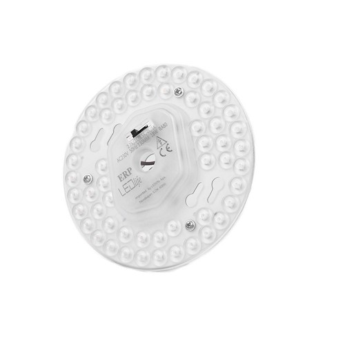 Ø13 cm / 18W LED indsats med linser - Flicker free, Valgfri CCT, erstat G24, cirkelrør og kompaktrør