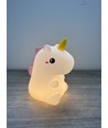 MOCHI Enhjørning natlampe - Silikone, RGB+W, touch dæmpbar, IP20 indendørs