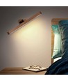 3W Genopladelig væglampe - IP20, Træ, 360° roterbar, inkl. lyskilde