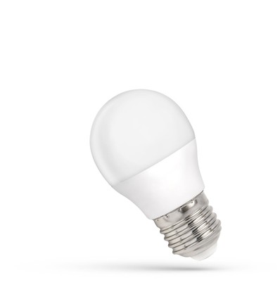 6W LED kronepære - G45, matteret glas, E27