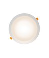 24W Ø22cm LED indbygningspanel - IP54 udendørs, Hul: Ø19,5 cm, Mål: Ø22 cm