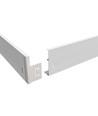 Høj ramme til 60x60 LED panel - Samles hurtigt, plast hjørner, Uden synlige skruer, hvid kant