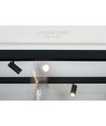 6W RA90 SHIFT skinnespot - 24 grader, Sort