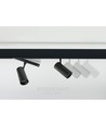 6W RA90 SHIFT skinnespot - 24 grader, Sort