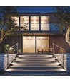 6W LED trappelys, CCT - 3 lyskulører, IP54, sort, udendørs væglampe