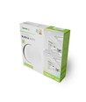 18W Nymphea Black & White loftlampe - Ø25cm, IP54, CCT, 130lm/W, sort/hvid kant