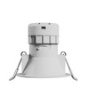 7W Ø9cm Fiale Core indbygningsspot - CCT, hvid, 45 grader, Hul: Ø7,5 cm, Mål: Ø9 cm