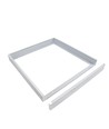 600x600 Algine ramme - til monteret armatur, overflademonteret, fast, hvid